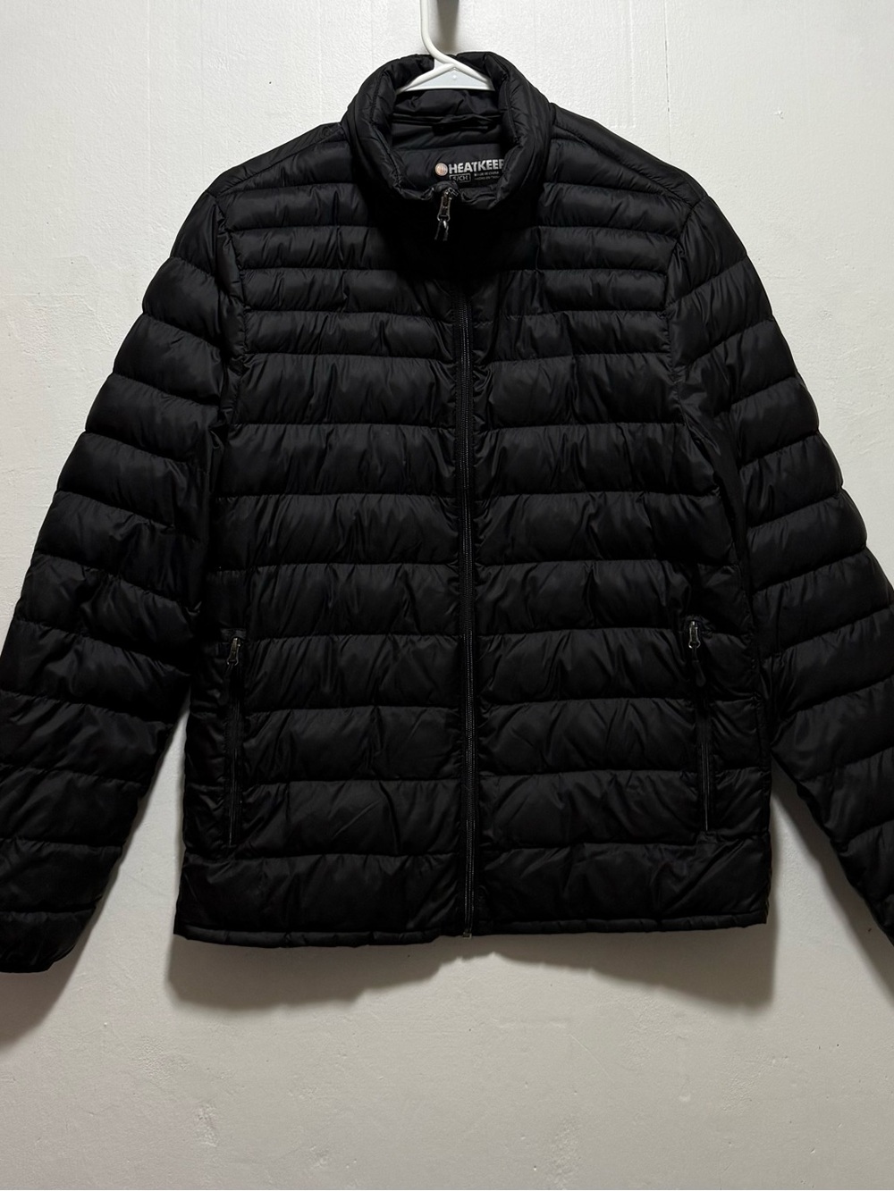 Heatkeep Lightweight Black Quilted Puffer Jacket Men’s Sz S